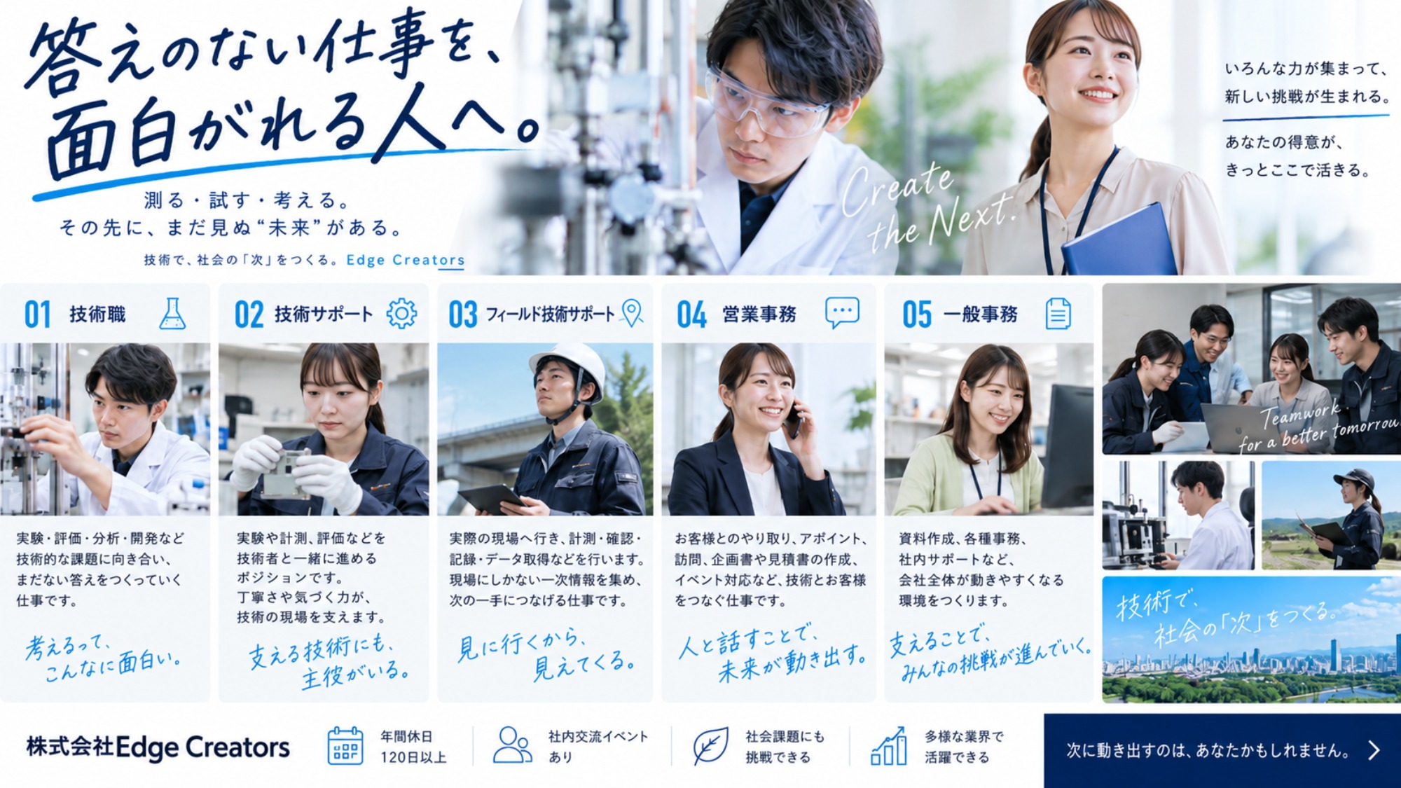 答えのない仕事を、面白がれる人へ。｜岡崎市のEdge Creatorsが5職種で仲間を募集