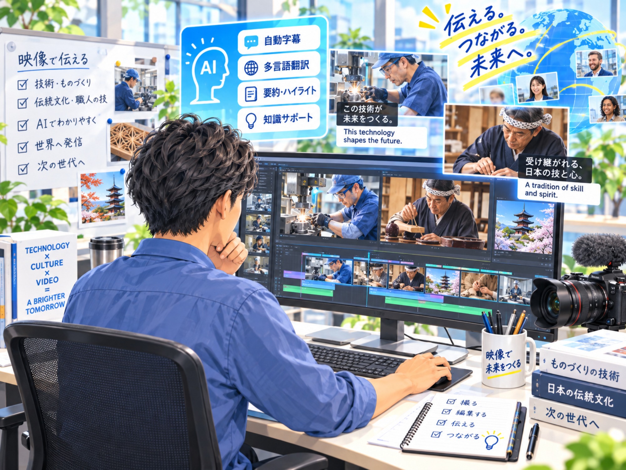 技術屋の会議室がホンマルラジオのポッドキャストスタジオに｜防災メタバース・AI×映像・伝統文化を語る