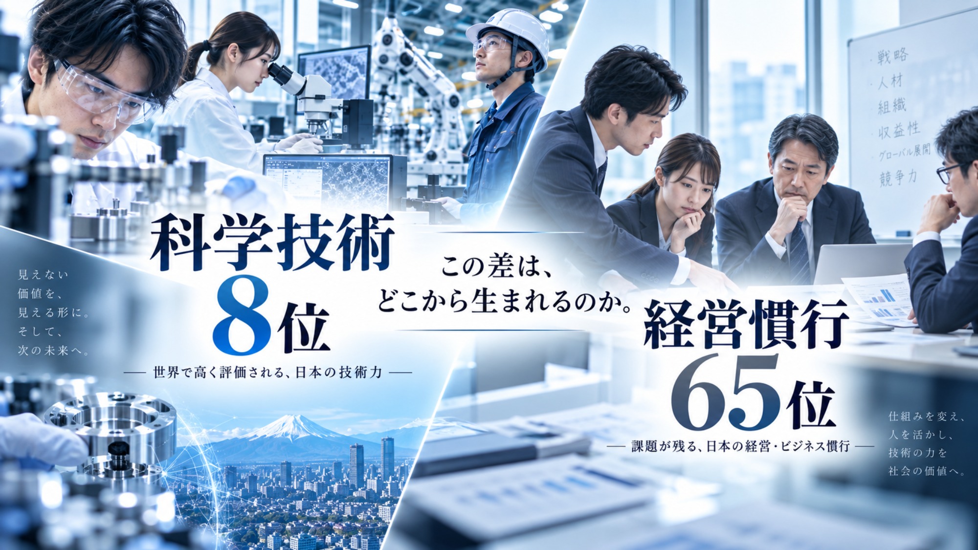 日本は「技術」で負けたのか？世界競争力30位から考える日本企業の意思決定